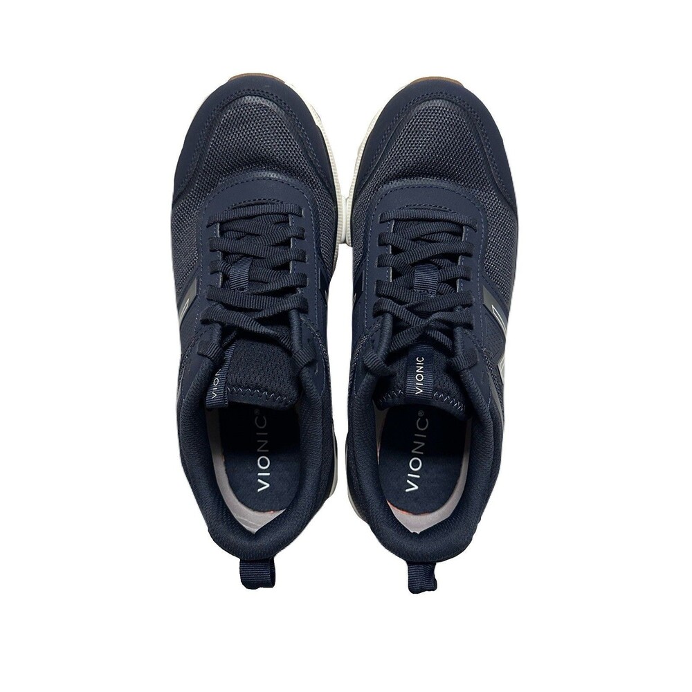 NEW Vionic Walk Strider Womens Size 8.5 Wide Fit Navy Comfort Oxford Sneakers - Picture 4 of 8